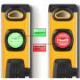 MOTORHEAD 12-Inch 0° & 90° Degree LED Torpedo Level, Water, Dust & Shock Resistant, Magnetic Bottom, Includes Bag, High-Visibility, Solid Milled Aluminum, USA-Based Support