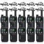 Retevis RB18 Walkie Talkies with Earpieces, Rechargeable Two Way Radios,2 Way Radio for Adults, NOAA Dual PTT Flashlight VOX,for Business Retail Hotel School(10 Pack)