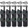 Retevis RB18 Walkie Talkies with Earpieces, Rechargeable Two Way Radios,2 Way Radio for Adults, NOAA Dual PTT Flashlight VOX,for Business Retail Hotel School(10 Pack)