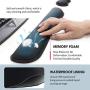 VictSing Keyboard Wrist Rest, Wrist Support Pads for Keyboard and Mouse, Memory Foam Ergonomic Cushion for Carpal Tunnel, Mouse Rest Pad Pain Relief Easy Typing for Computer, Laptop, Office, Black
