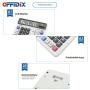 OFFIDIX Office Computer Key Electronic Calculator, Financial Calculators for Bank Stuff and Accouter, Financial Accounting Style 12-Digit Display with Battery and Solar Desktop Calculator Fathers Day