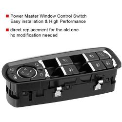 Master Power Window Switch, Front Driver Side Window Control Switch Power Master Window Switch Fit for Porsche Cayenne 2011-2016