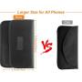Larger Faraday Pouch[2 Pack&9.4x5.5in Size for All Phones], Faraday Bag Cage, RFID Signal Blocking Bag for Phones Privacy Protection and Car Key FOB, Anti-Tracking (Upgraded )