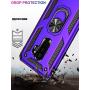 Galaxy S9 Case,Military Grade 16ft. Drop Tested Dual Layered Heavy Duty Cover with Magnetic Ring Kickstand Compatible with Car Mount Holder,Protective Phone Case for Samsung Galaxy S9 Purple