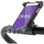 Delta Stroller Mobile Phone Holder – Universally Compatible Stroller Phone Mount for iPhone, Android Phones and Cases – Secure Mounting, 360° Rotation, Also for Bike, Boat, Golf and Grocery Cart