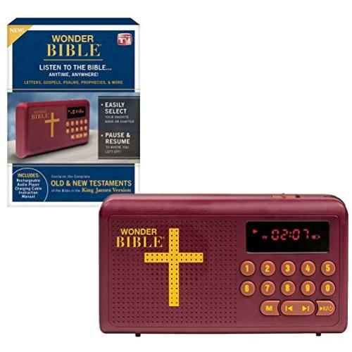 Wonder Bible KJV- The Talking Audio Bible Player (King James Version) New & Old Testament Endorsed by Pat Boone, As Seen on TV