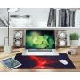 GDBT Extended Gaming Mouse pad with Stitched Edges,Large Mouse mat,Non-Slip Rubber Base,Waterproof Keyboard Pad,Desk Pad for Premium-Textured,3mm Thick Home Office Desk mat for Gamer,800x400,Skyfire