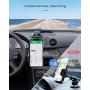 Car Phone Mount, 3-in-1 Universal Cell Phone Holder Dashboard Windshield Air Vent, Flexible Long Arm, Strong Suction Anti-Shake Stabilizer Fit with iPhone 12 Pro Max/11/X/SE, Samsung Galaxy and More