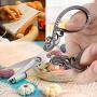 BIHRTC Small Embroidery Scissors 4.5 Inch Sewing Scissors Small Sharp Tailor Scissors Dressmaker Shears for Sewing Office Art Work Needlework Threading Crochet Craft Scissors