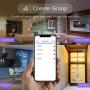 Smart Wifi Light Bulb Gosund LED WiFi RGB Color Changing Bulbs that Works with Alexa Google Home Assistant, E26 A19 8W Multicolor Lights Bulb, No Hub Required, 2.4GHz Only, 4 Pack