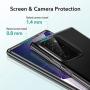ESR Metal Kickstand Case Compatible with Samsung Galaxy Note 20 Ultra (6.9-Inch) [Vertical and Horizontal Stand] [Reinforced Drop Protection] – Translucent Black