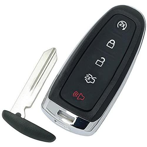 Ford Replacement Key Fob Shell Case Cover Smart Keyless Entry Remote Blank Key Fit for Ford Edge Escape Explorer Focus Flex Taurus Fusion Lincoln MKS MKT MKX