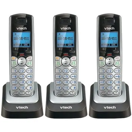 Vtech DS6101 Two-Line Cordless Accessory Handset for DS6151 (3 Pack)