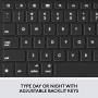 Logitech Combo Touch for iPad (7th and 8th Generation) Keyboard case with trackpad, Wireless Keyboard, and Smart Connector Technology – Graphite