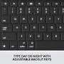 Logitech Combo Touch for iPad (7th and 8th Generation) Keyboard case with trackpad, Wireless Keyboard, and Smart Connector Technology – Graphite