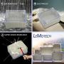 LeMotech ABS Plastic Junction Box Dustproof Waterproof IP65 Electrical Enclosure Box Universal Project Enclosure Grey with PC Transparent Clear Cover 9 x 5.9 x 3.4 inch(230 x 150 x 87 mm)