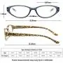 Cat Eye Reading Glasses for Womens - 2 Pairs Blue Light Blocking Computer Readers +1.5 Anti-blue Lightweight Quality Ladies Eyeglass