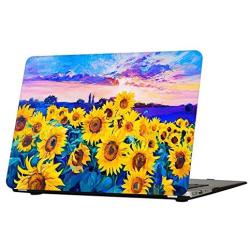 Laptop Case for MacBook Pro 13 Inch 2016 2017 2018 2019 Release, Funut Funut Matte Rubber Soft Touch Protective Case Plastic Hard Cover for MacBook Pro 13 Inch A2159 A1989 A1708 A1706,Sunflowers
