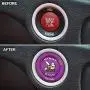 ToolEpic for Dodge Challenger Charger Scat Pack Decal Accessories 2015-2021 - Engine Start Stop Button Overlay Sticker Emblem - Push to Start Button Plum Crazy Purple Badge Cover - Perfect for Decals