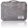 Electronics Organizer, Electronic Accessories Double Layer Travel Cable Organizer Cord Storage Bag for Cables, iPad,Power Bank
