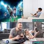 DR. J Professional 4500L Mini Projector Full HD 1080P Supported Portable Video Projector, Compatible With TV Stick, HDMI, VGA, USB, TF, AV, Sound Bar, Video Games [2020 Latest Upgrade]