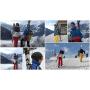 Skiweb Ski & Pole Carrier Strap - Hands Free Vertical Over Shoulder Carrier for Skis and Poles Leaving Your Hands Free - Simply Wrap Skis and Poles into One Unit
