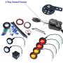 UTV Heavy Duty Lever Turn Signal Kit with Horn and Hardware Kit (Round: 2 Amber, 2 Red)