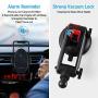 Wireless Car Charger,Marchero Cell Phone Mount for Car Auto-Clamping 15W Fast Charging Dashboard Air Vent Phone Holder Compatible with iPhone 11 Pro Max Xs X,Samsung S20 S10 Note10,Black