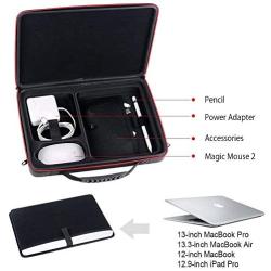Smatree Hard Shell Carrying Case Compatible for 12-13.3 inch MacBook Pro/MacBook Air 2020 2019 2018 2017/12.9 inch iPad Pro/Surface Pro X/7/6/5/4, Laptop and Tablet Shoulder Bag (Black)