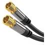 KabelDirekt – Digital Coaxial Audio Video Cable (75 feet) Satellite Cable Connectors – Coax Male F Connector Pin – Coax Cables for Satellite Television – Pro Series