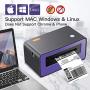High Speed Direct Thermal Shipping Label Printer - Thermal Label Maker Writer for Shipping Packages Barcode Mailing, Logistic Label Printer Compatible with Amazon, UPS, USPS, Etsy - 4x6 Label Printer