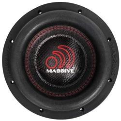 Car Subwoofer by Massive Audio HIPPO84V2 – 8 Inch Car Audio 500 Watt Hippo Series Competition Subwoofer, Dual 4 Ohm, 2.5 Inch Voice Coil, Sold Individually