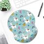 ITNRSIIET Mouse Pad, Ergonomic Mouse Pad with Gel Wrist Rest Support, Gaming Mouse Pad with Lycra Cloth, Non-Slip PU Base for Computer, Laptop, Home, Office & Travel Alpaca and Cactus