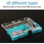 Screwdriver 18pcs Screwdrivers set Multifunction Replace Screwdriver Set Alloy Steel Screws Bits Electronic product repair Toolkit - (Color: 18pcs)