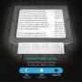 3X Large Full Page Magnifier with 12 LED Lights[Provide Evenly Lit Viewing Area], Foldable Flip-Out Legs, Dual Power Supply Modes- Ideal for Hands Free Reading, Low Vision, Seniors with Aging Eyes