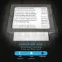 3X Large Full Page Magnifier with 12 LED Lights[Provide Evenly Lit Viewing Area], Foldable Flip-Out Legs, Dual Power Supply Modes- Ideal for Hands Free Reading, Low Vision, Seniors with Aging Eyes