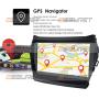 Double Din Car Stereo Radio GPS Navigation with Android 10 OS Canbus Mirror-Link Bluetooth SWC WiFi 4G Fit for Hyundai iX45 Santa Fe 2013 2014 2015 2016 2017