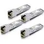 1.25G SFP-T, 1000BASE-T Copper SFP, SFP to RJ45 SFP, Compatible with Cisco GLC-T/SFP-GE-T, Meraki MA-SFP-1GB-TX, Ubiquiti UF-RJ45-1G, D-Link, Netgear, TP-Link and More, Pack of 4