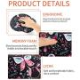 Keyboard Wrist Rest Pad and Mouse Pad Wrist Support, Ergonomic Raised Memory Foam, Non Slip PU Rubber Base [Pain Relief] for Office, Computer, Laptop, Typist, Gamer
