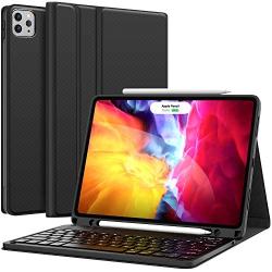 Keyboard Case for iPad Pro 11 2020 (2nd Generation), iPad Pro 11 Case with Keyboard 2018 - Wireless Detachable - with Pencil Holder - Flip Stand Cover - iPad Pro 11 inch Keyboard for Tablet