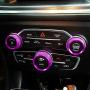 ToolEpic for Dodge Challenger Charger Accessories 2015-2021 and for Ram 1500 2013-2018 - Decor Trim Rings Set of 3 - Best Aluminum Alloy Crazy Purple - Air Conditioning Volume Radio Button Knob Cover