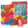 New iPad 9.7 2018 / 2017 Case, KIDSPR Lightweight Shockproof Rugged Cover with Stand Protective Full Body Rugged for Kids for New iPad 9.7 inch 2018/2017 (6th Gen, 5th Gen) (Rainbow/Red)