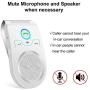 Bluetooth Speakerphone Wireless Car Speaker, Aigital Upgraded Bluetooth 5.0 in-car Speaker for Cell Phone, Loud and Clear Sound for No-Hands Calling, GPS Navigation and Music - White