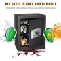1.53cub Fireproof and Waterproof Safe Security Box, Electronic Digital Safe Box with Keypad, Combination Lock Safe Boxes for Home/Office/Hotel