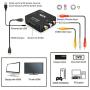 RCA to HDMI, GANA 1080P Mini RCA Composite CVBS AV to HDMI Video Audio Converter Adapter Supporting PAL/NTSC with USB Charge Cable for PC Laptop Xbox PS4 PS3 TV STB VHS VCR Camera DVD