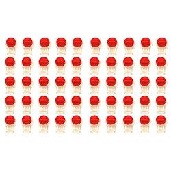 Uvital 200-Pack 3 Port Crimp Connection Terminals Red Clear K3 Connector Waterproof Wiring Ethernet Cable Telephone Cord Splice Terminals