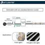 HitLights 100 Watt Dimmable Driver, Magnetic LED Driver - 110V AC-12V DC Transformer. Made in The USA. Compatible with Lutron and Leviton for LED Strip Lights, Constant Voltage LED