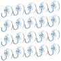 Suction Cup Hooks Clear Plastic Sucker Pads for Window Glass Shower Bathroom Kitchen Wall with 4 Styles 60 mm 50 mm 40 mm 30 mm Support Festivals Parties Events Theme Carnival Decorations (30 mm)