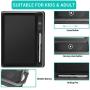 LCD Writing Tablet, CouHaP 10 inch Electronic Writing & Drawing Pads for Kids & Adults, Portable Erasable Board with Protective Case, Digital Handwriting Pad for Home, School and Office Use- Black