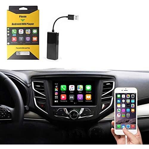Wired Carplay USB Dongle,Android Auto, Mirroring,Smartphone Link Receiver for The Vehicle with Android System carplay Upgrade/USB Connect/SIRI Voice Control/Google Maps